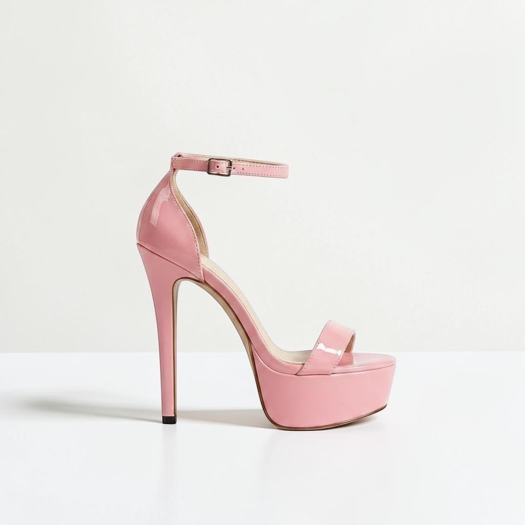 Pink ankle strap high heel - Dikova