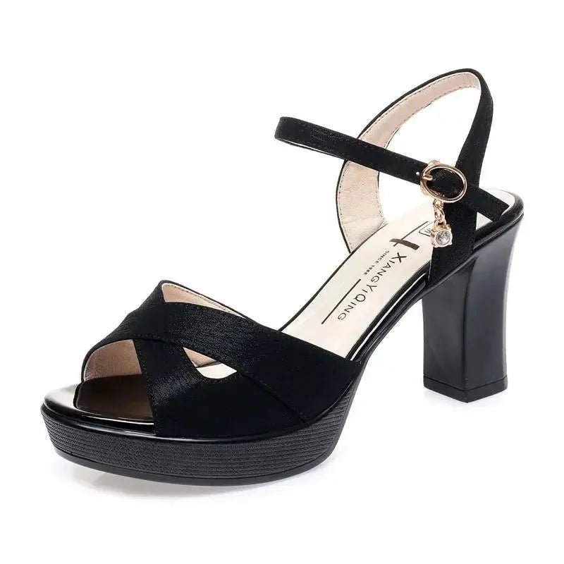 Pippa Ankle Strap Heel - Dika Studio