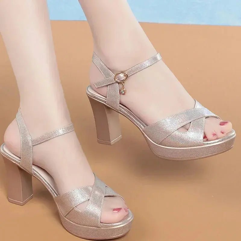 Pippa Ankle Strap Heel - Dika Studio