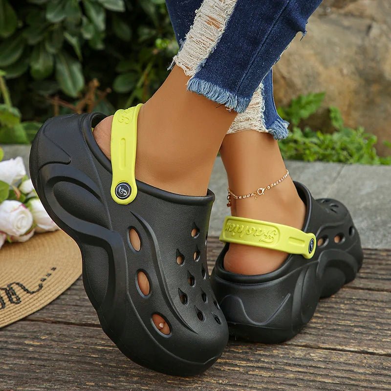 Platform perforated clogs women - Dikova