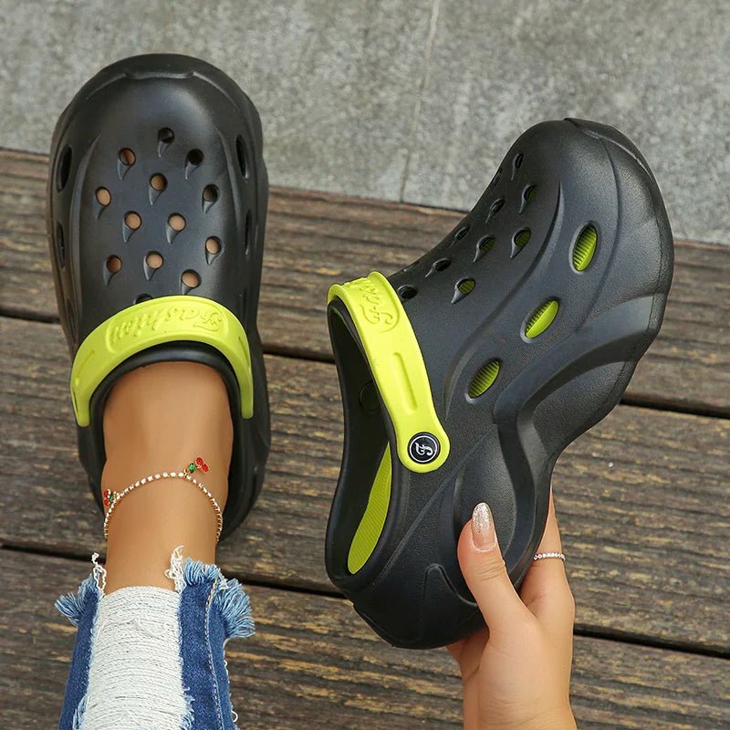 Platform perforated clogs women - Dikova