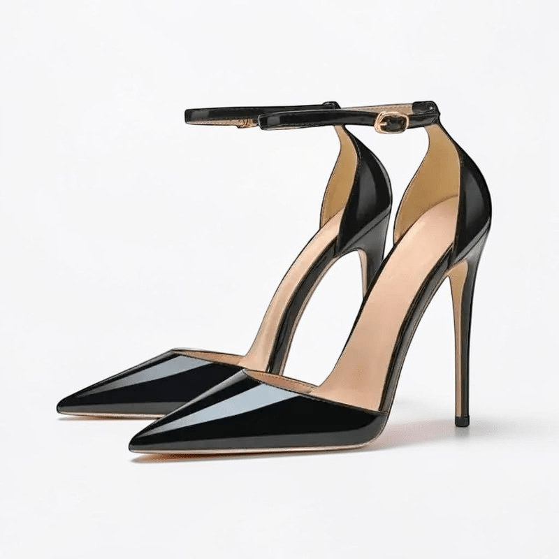 Pointed toe ankle strap heel - Dikova