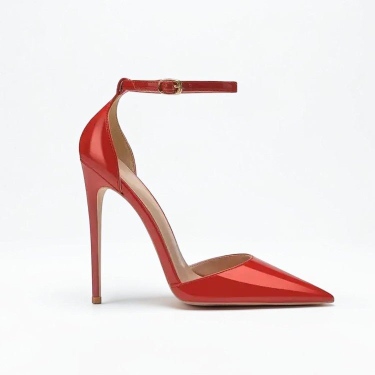 Pointed toe ankle strap heel - Dikova
