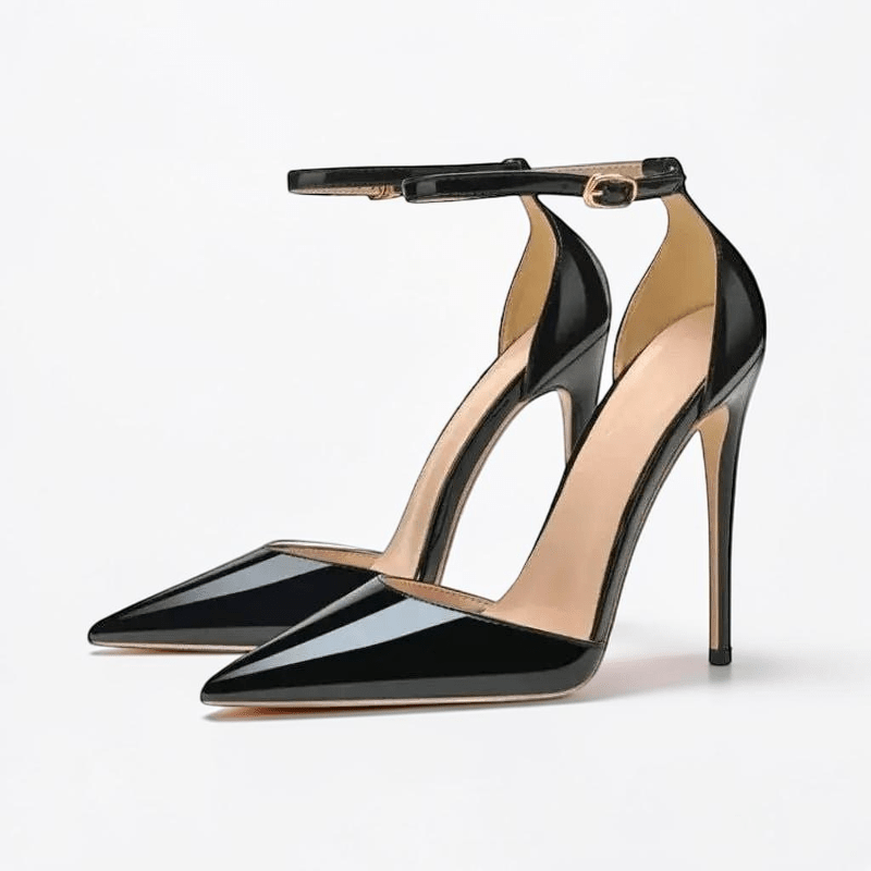 Pointed toe ankle strap heel - Dikova