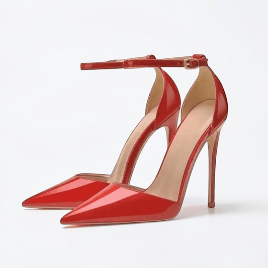 Pointed toe ankle strap heel - Dikova