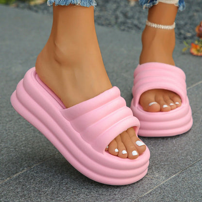 Puffy platform slides - Dikova