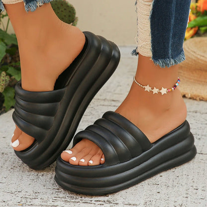 Puffy platform slides - Dikova