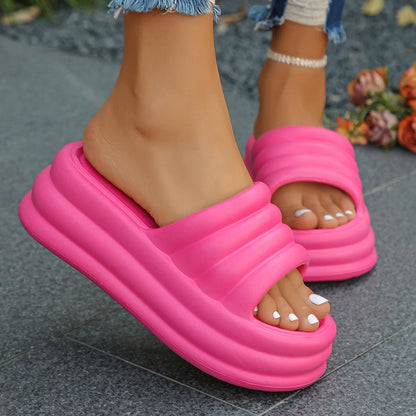 Puffy platform slides - Dikova