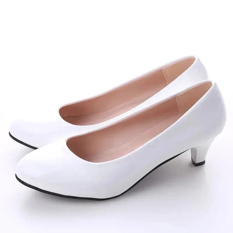 Red Pump Ankle Strap Heel - Dika Studio