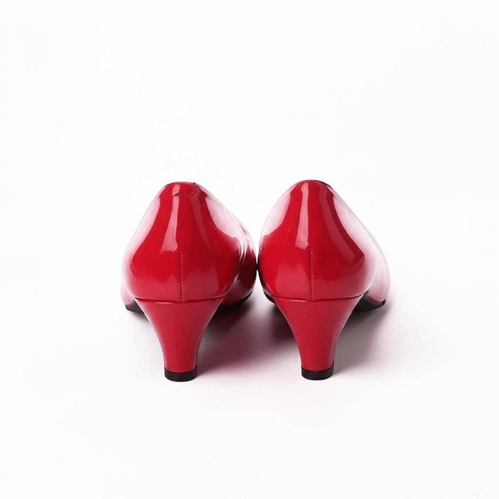 Red Pump Ankle Strap Heel - Dikova