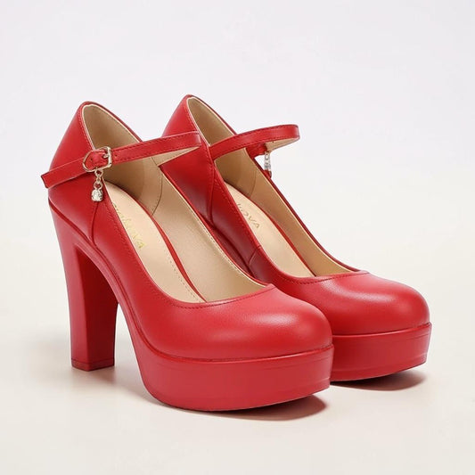 Retro Ankle Strap Heel - Dikova