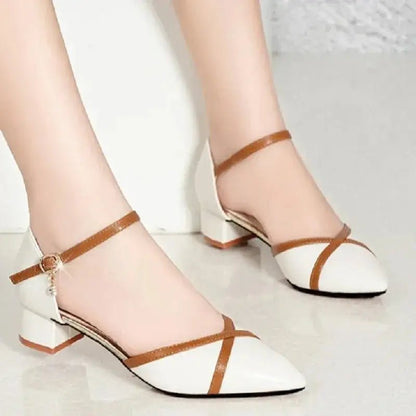 Silver ankle strap heel - Dika Studio