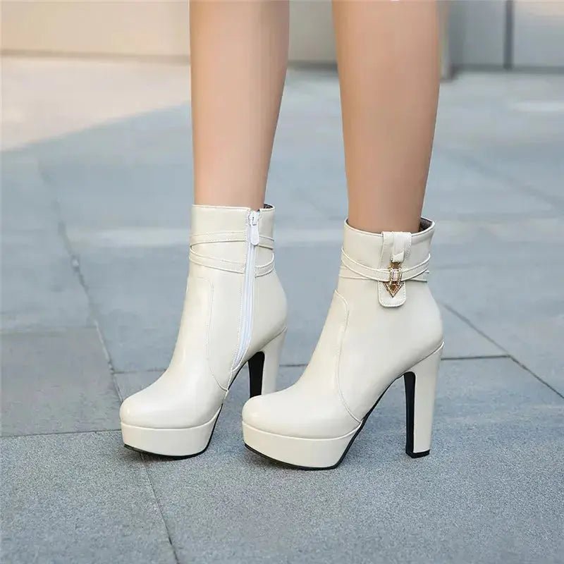 Women's Ankle Boots Platform Shoes - Dika Studio