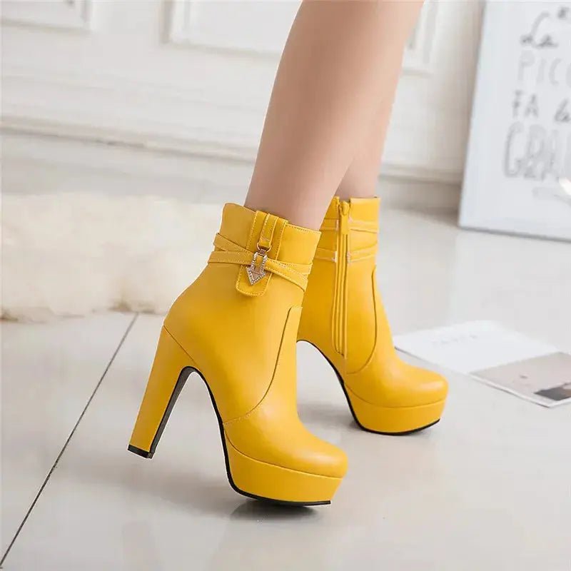 Women's Ankle Boots Platform Shoes - Dika Studio