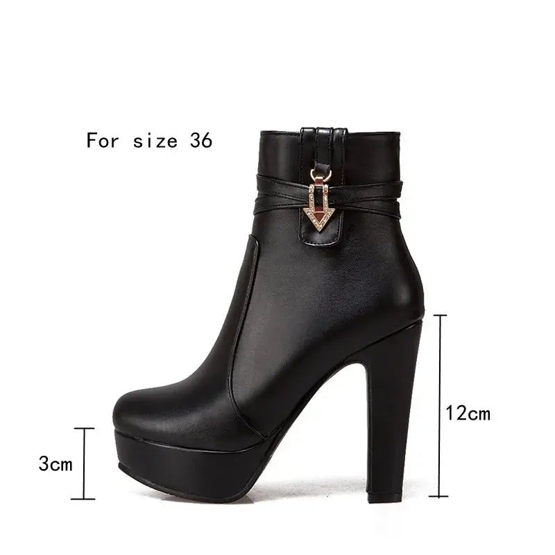 Women's Ankle Boots Platform Shoes - Dika Studio