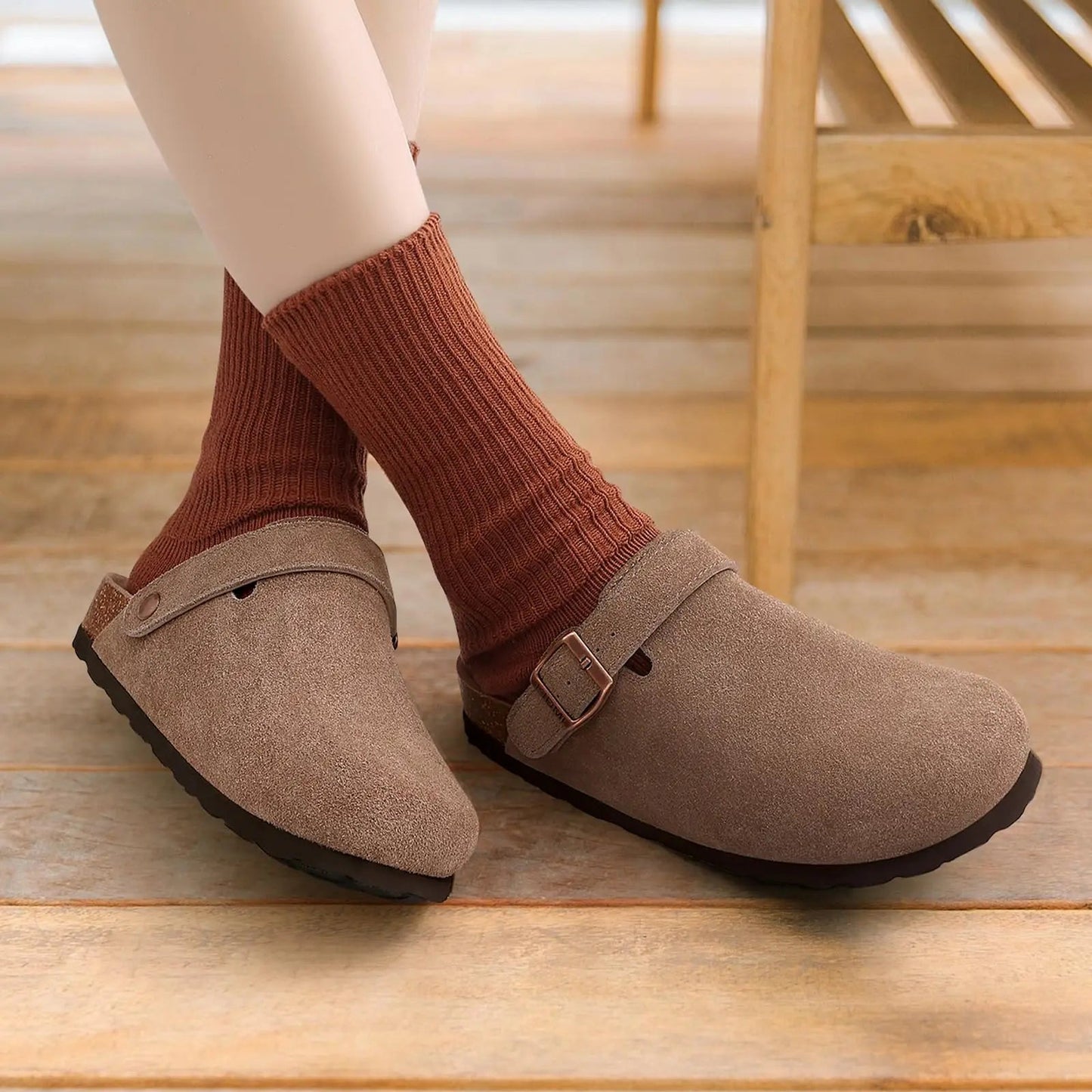 Women's suede clogs - Dikova